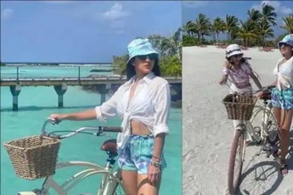 Sara Ali Khan Photos: मालदीव में साइक्लिंग करते हुए नजर आईं सारा अली खान! शेयर कीं खूबसूरत तस्वीरें
