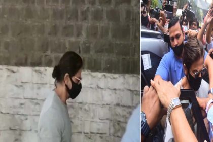बेटे आर्यन खान से आर्थर रोड जेल पहुंचे शाहरुख खान! देखें वीडियो