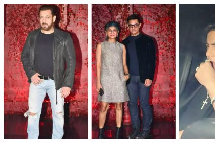 Karan Johar की पार्टी में Salman Khan की एंट्री, Ex वाइफ संग पहुंचे Aamir Khan, Aryan Khan ने भी की शिरकत