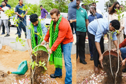 Salman Khan ने ग्रीन इंडिया चैलेंज के तहत MP के साथ लगाए पौधों, दिया ये मैसेज …