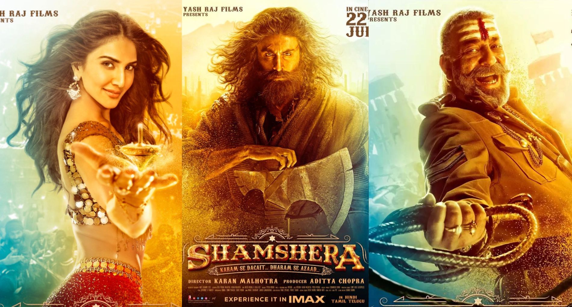 Shamshera Trailer: डबल रोल में नजर आएंगे Ranbir, फिल्म में कॉमेडी , एक्शन और रोमांस तीनों का तालमेल आया नजर !!