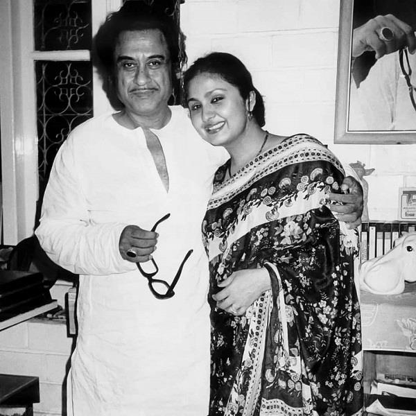 Kishore Kumar With Leena Chandavarkar
