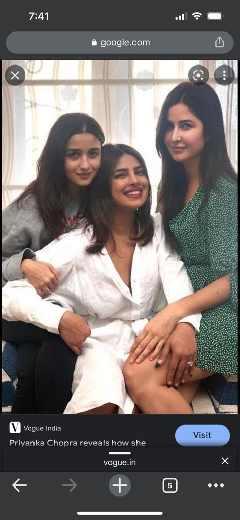 Alia bhat With Priyanka Chopra And Katrina kaiff 