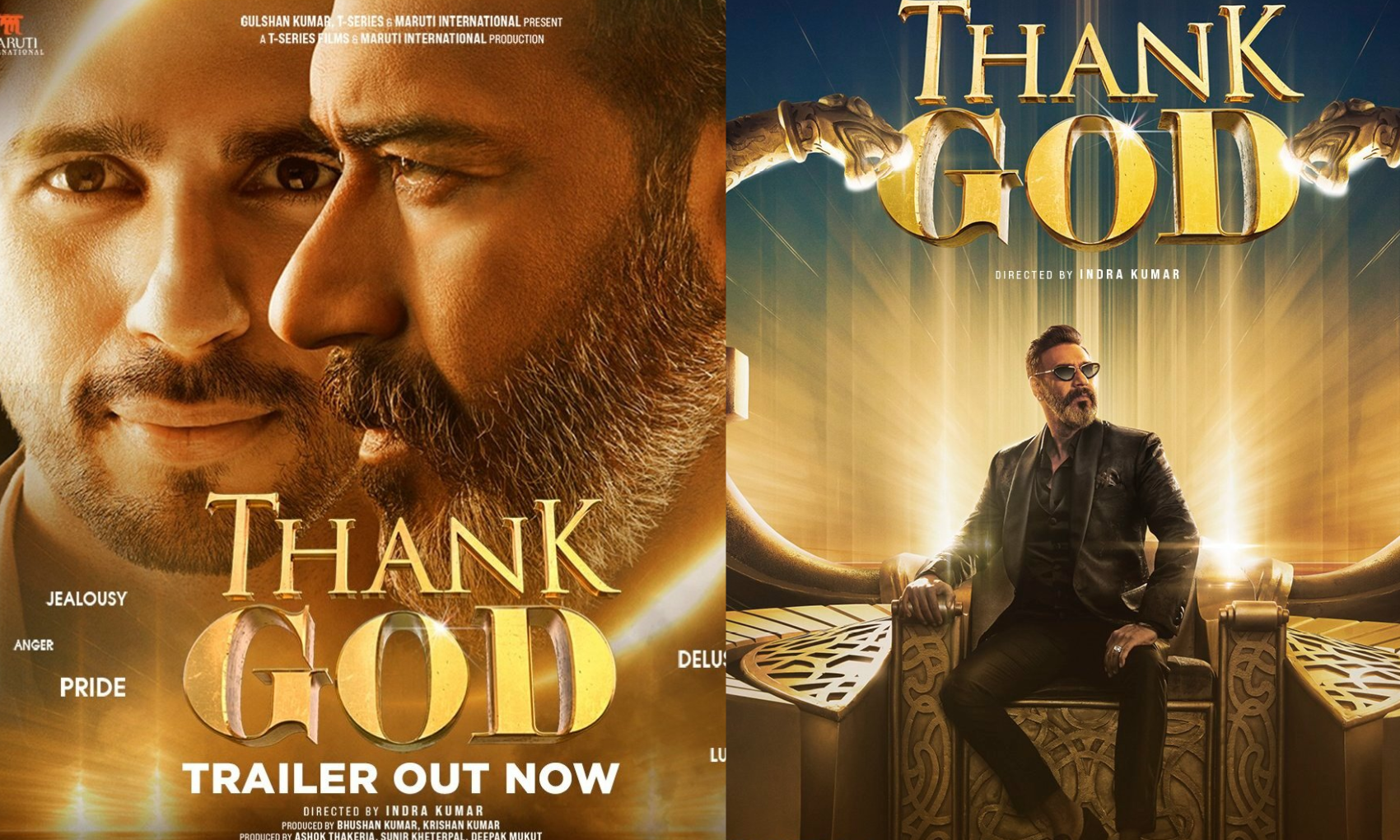 Thank God Trailer: ‘थैंक गॉड’ का ट्रेलर हुआ आउट, अजय देवगन ने लिया सिद्धार्थ मल्होत्रा के कर्मों का हिसाब !