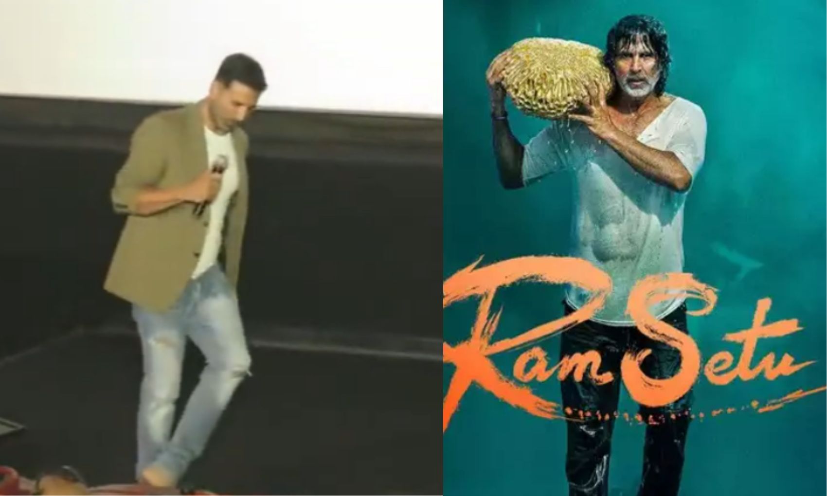 Akshay Kumar: स्टेज पर जूते उतारकर अक्षय कुमार ने गाया रामसेतु का गाना ‘जय श्रीराम’, वीडियो हुआ वायरल