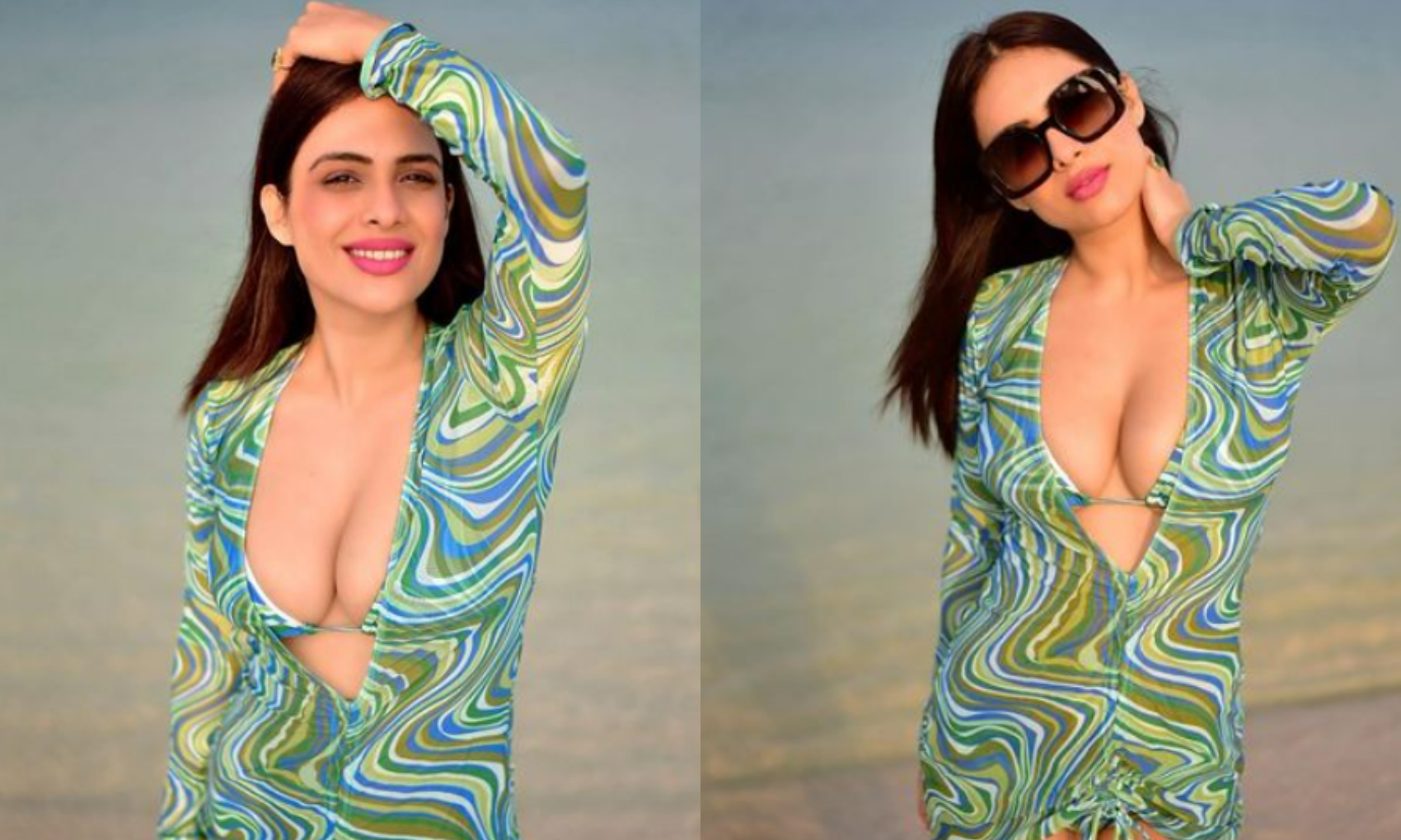 Neha Malik Hot Look: प्रिंटेड बॉडीकॉन ड्रेस में नेहा मलिक का हॉट अवतार आया सामने, वायरल हुई ये तस्वीरें!