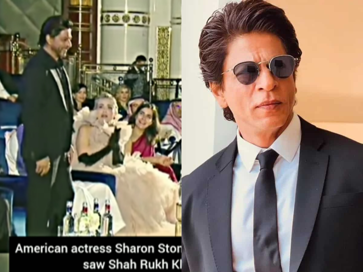 शाहरुख खान को सामने देखकर खुशी से चिल्ला उठी हॉलीवुड एक्ट्रेस शेरोन स्टोन, मजेदार वीडियो हुआ वायरल